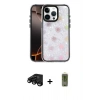MARSİLYAN™- iPhone 15 Pro Max Kılıf Odak Prime - Siyah Joko Magic 5D Hayalet Cam + Siyah Raze Metal Kamera Lens