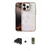 MARSİLYAN™- iPhone 15 Pro Max Kılıf Odak Prime - Siyah Joko Magic 5D Hayalet Cam + Titanyum Gri Raze Metal Kamera Lens