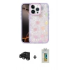 MARSİLYAN™- iPhone 15 Pro Max Kılıf Odak Prime - Siyah Polymer Nano Ekran Koruyucu + Raze Metal Kamera Lens - SH