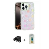 MARSİLYAN™- iPhone 15 Pro Max Kılıf Odak Prime - Siyah Polymer Nano Ekran Koruyucu + Raze Metal Kamera Lens - SH