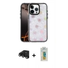 MARSİLYAN™- iPhone 15 Pro Max Kılıf Odak Prime - Siyah Polymer Nano Ekran Koruyucu + Raze Metal Kamera Lens - SH