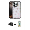 MARSİLYAN™- iPhone 15 Pro Max Kılıf Odak Prime - Siyah Polymer Nano Ekran Koruyucu + Raze Metal Kamera Lens - TMGI