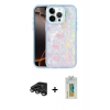 MARSİLYAN™- iPhone 15 Pro Max Kılıf Odak Prime - Siyah Polymer Nano Ekran Koruyucu + Raze Metal Kamera Lens - TMGI