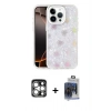 MARSİLYAN™- iPhone 15 Pro Max Kılıf Odak Prime - Siyah Vanessa Magic Cam + PVD Metal Kamera Lens - GS