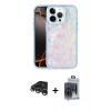 MARSİLYAN™- iPhone 15 Pro Max Kılıf Odak Prime - Siyah Vanessa Magic Cam + Raze Metal Kamera Lens - GS