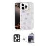 MARSİLYAN™- iPhone 15 Pro Max Kılıf Odak Prime - Siyah Vanessa Magic Cam + PVD Metal Kamera Lens - LT