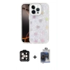 MARSİLYAN™- iPhone 15 Pro Max Kılıf Odak Prime - Siyah Vanessa Magic Cam + PVD Metal Kamera Lens - TU