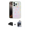 MARSİLYAN™- iPhone 15 Pro Max Kılıf Odak Prime - Siyah Vanessa Magic Cam + Siyah Raze Metal Kamera Lens