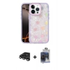 MARSİLYAN™- iPhone 15 Pro Max Kılıf Odak Prime - Siyah Vanessa Magic Cam + Titanyum Gri Raze Metal Kamera Lens