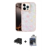 MARSİLYAN™- iPhone 15 Pro Max Kılıf Odak Prime - Siyah Vanessa Magic Cam + Titanyum Gri Raze Metal Kamera Lens
