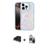 MARSİLYAN™- iPhone 15 Pro Max Kılıf Odak Prime - Siyah Vanessa Magic Hayalet Cam + Raze Metal Kamera Lens - LT