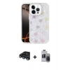 MARSİLYAN™- iPhone 15 Pro Max Kılıf Odak Prime - Siyah Vanessa Magic Hayalet Cam + Raze Metal Kamera Lens - LT