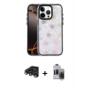 MARSİLYAN™- iPhone 15 Pro Max Kılıf Odak Prime - Siyah Vanessa Magic Hayalet Cam + Raze Metal Kamera Lens - LT