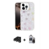 MARSİLYAN™- iPhone 15 Pro Max Kılıf Odak Prime - Siyah Vanessa Magic Hayalet Cam + Raze Metal Kamera Lens - TMGI