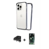 MARSİLYAN™- iPhone 15 Pro Max Kılıf Pusula Asil Koleksiyonu - Şeffaf 360 Full Body Arka Koruyucu + Raze Metal Kamera Lens - GS