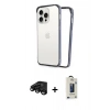 MARSİLYAN™- iPhone 15 Pro Max Kılıf Pusula Asil Koleksiyonu - Siyah Bilvis Hayalet Cam Ekran Koruyucu + Raze Metal Kamera Lens - SH