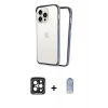 MARSİLYAN™- iPhone 15 Pro Max Kılıf Pusula Asil Koleksiyonu - Siyah Joko Magic 5D Cam + PVD Metal Kamera Lens - SH