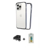 MARSİLYAN™- iPhone 15 Pro Max Kılıf Pusula Asil Koleksiyonu - Siyah Polymer Nano Ekran Koruyucu + Raze Metal Kamera Lens - GS