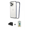 MARSİLYAN™- iPhone 15 Pro Max Kılıf Pusula Asil Koleksiyonu - Siyah Polymer Nano Ekran Koruyucu + Raze Metal Kamera Lens - SH
