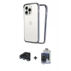 MARSİLYAN™- iPhone 15 Pro Max Kılıf Pusula Asil Koleksiyonu - Siyah Vanessa Magic Cam + Raze Metal Kamera Lens - LT