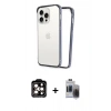 MARSİLYAN™- iPhone 15 Pro Max Kılıf Pusula Asil Koleksiyonu - Siyah Vanessa Magic Hayalet Cam + PVD Metal Kamera Lens - TU