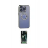 MARSİLYAN™- iPhone 15 Pro Max Kılıf Pusula Form - Siyah 360 Mat Full Body Arka Koruyucu