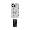 MARSİLYAN™- iPhone 15 Pro Max Kılıf Pusula Form - Siyah 3D Antistatik Hayalet Cam Ekran Koruyucu
