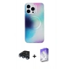 MARSİLYAN™- iPhone 15 Pro Max Kılıf Pusula Form - Siyah Bilvis 5in1 3D Magic Cam Ekran Koruyucu + Raze Metal Kamera Lens - LT