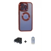 MARSİLYAN™- iPhone 15 Pro Max Kılıf Pusula Form - Siyah Joko Magic 5D Cam + Raze Metal Kamera Lens - LT