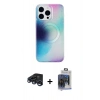 MARSİLYAN™- iPhone 15 Pro Max Kılıf Pusula Form - Siyah Vanessa Magic Cam + Raze Metal Kamera Lens - LT