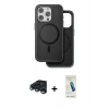 MARSİLYAN™- iPhone 15 Pro Max Kılıf Pusula Işık Koleksiyonu - Şeffaf Pasifik Cam Ekran Koruyucu + Raze Metal Kamera Lens - LT