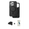MARSİLYAN™- iPhone 15 Pro Max Kılıf Pusula Işık Koleksiyonu - Şeffaf Pasifik Cam Ekran Koruyucu + Raze Metal Kamera Lens - TMGI