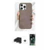 MARSİLYAN™- iPhone 15 Pro Max Kılıf Pusula Modern - Şeffaf 360 Full Body Arka Koruyucu + Raze Metal Kamera Lens - TMGI