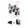 MARSİLYAN™- iPhone 15 Pro Max Kılıf Pusula Modern - Siyah 3D Antistatik Mat Seramik Nano Ekran Koruyucu + Raze Metal Kamera Lens - TMGI