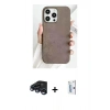 MARSİLYAN™- iPhone 15 Pro Max Kılıf Pusula Modern - Siyah Bilvis 0.18mm Plus Cam Ekran Koruyucu + Raze Metal Kamera Lens - LT
