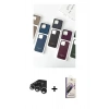 MARSİLYAN™- iPhone 15 Pro Max Kılıf Pusula Modern - Siyah Bilvis 3D Mat Cam Ekran Koruyucu + Raze Metal Kamera Lens - GS