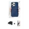 MARSİLYAN™- iPhone 15 Pro Max Kılıf Pusula Modern - Siyah Bilvis 3D Mat Cam Ekran Koruyucu + Raze Metal Kamera Lens - LT