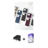 MARSİLYAN™- iPhone 15 Pro Max Kılıf Pusula Modern - Siyah Bilvis 5in1 3D Magic Cam Ekran Koruyucu + Raze Metal Kamera Lens - GS