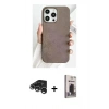 MARSİLYAN™- iPhone 15 Pro Max Kılıf Pusula Modern - Siyah Bilvis Hayalet Cam Ekran Koruyucu + Raze Metal Kamera Lens - GS