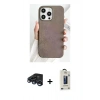 MARSİLYAN™- iPhone 15 Pro Max Kılıf Pusula Modern - Siyah Bilvis Hayalet Cam Ekran Koruyucu + Raze Metal Kamera Lens - LT