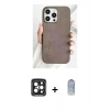 MARSİLYAN™- iPhone 15 Pro Max Kılıf Pusula Modern - Siyah Joko Magic 5D Cam + PVD Metal Kamera Lens - SH