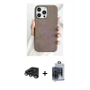 MARSİLYAN™- iPhone 15 Pro Max Kılıf Pusula Modern - Siyah Vanessa Magic Cam + Raze Metal Kamera Lens - TMGI