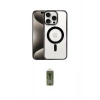 MARSİLYAN™- iPhone 15 Pro Max Kılıf Siluet Çizgi Serisi - Siyah Joko Magic 5D Hayalet Cam