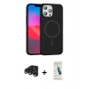 MARSİLYAN™- iPhone 15 Pro Max Kılıf Siluet Doku Özel Seri - Şeffaf Pasifik Cam Ekran Koruyucu + Raze Metal Kamera Lens - LT