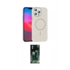 MARSİLYAN™- iPhone 15 Pro Max Kılıf Siluet Doku Özel Seri - Siyah 360 Mat Full Body Arka Koruyucu