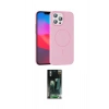 MARSİLYAN™- iPhone 15 Pro Max Kılıf Siluet Doku Özel Seri - Siyah 360 Mat Full Body Arka Koruyucu