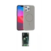 MARSİLYAN™- iPhone 15 Pro Max Kılıf Siluet Doku Özel Seri - Siyah 360 Mat Full Body Arka Koruyucu