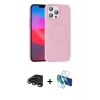MARSİLYAN™- iPhone 15 Pro Max Kılıf Siluet Doku Özel Seri - Siyah 3D Antistatik Seramik Nano Ekran Koruyucu + Raze Metal Kamera Lens - TMGI