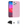 MARSİLYAN™- iPhone 15 Pro Max Kılıf Siluet Doku Özel Seri - Siyah Bilvis 0.18mm Plus Cam Ekran Koruyucu + Raze Metal Kamera Lens - SH