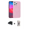 MARSİLYAN™- iPhone 15 Pro Max Kılıf Siluet Doku Özel Seri - Siyah Bilvis 3D Cam Ekran Koruyucu + Raze Metal Kamera Lens - LT